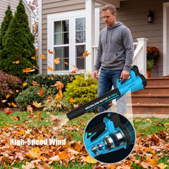 TOLOOCC leaf blower ergonomic handle close-up