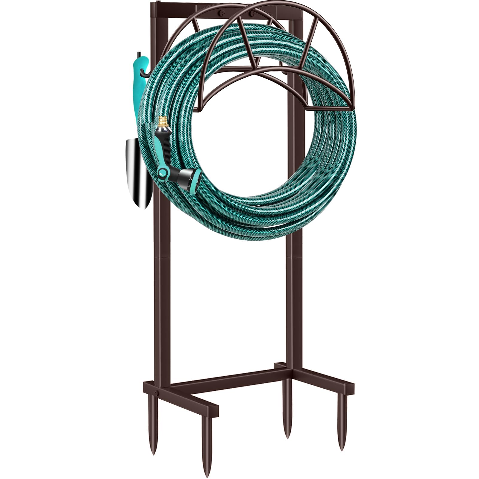 TomCare Garden Hose Holder front view with bronze finish