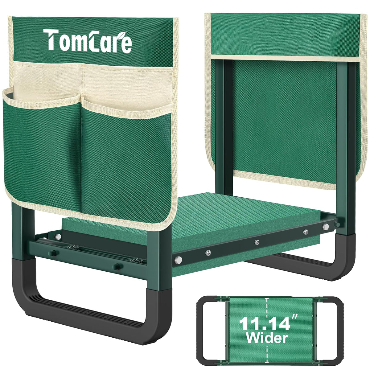 TomCare Garden Kneeler and Seat with green kneeling pad