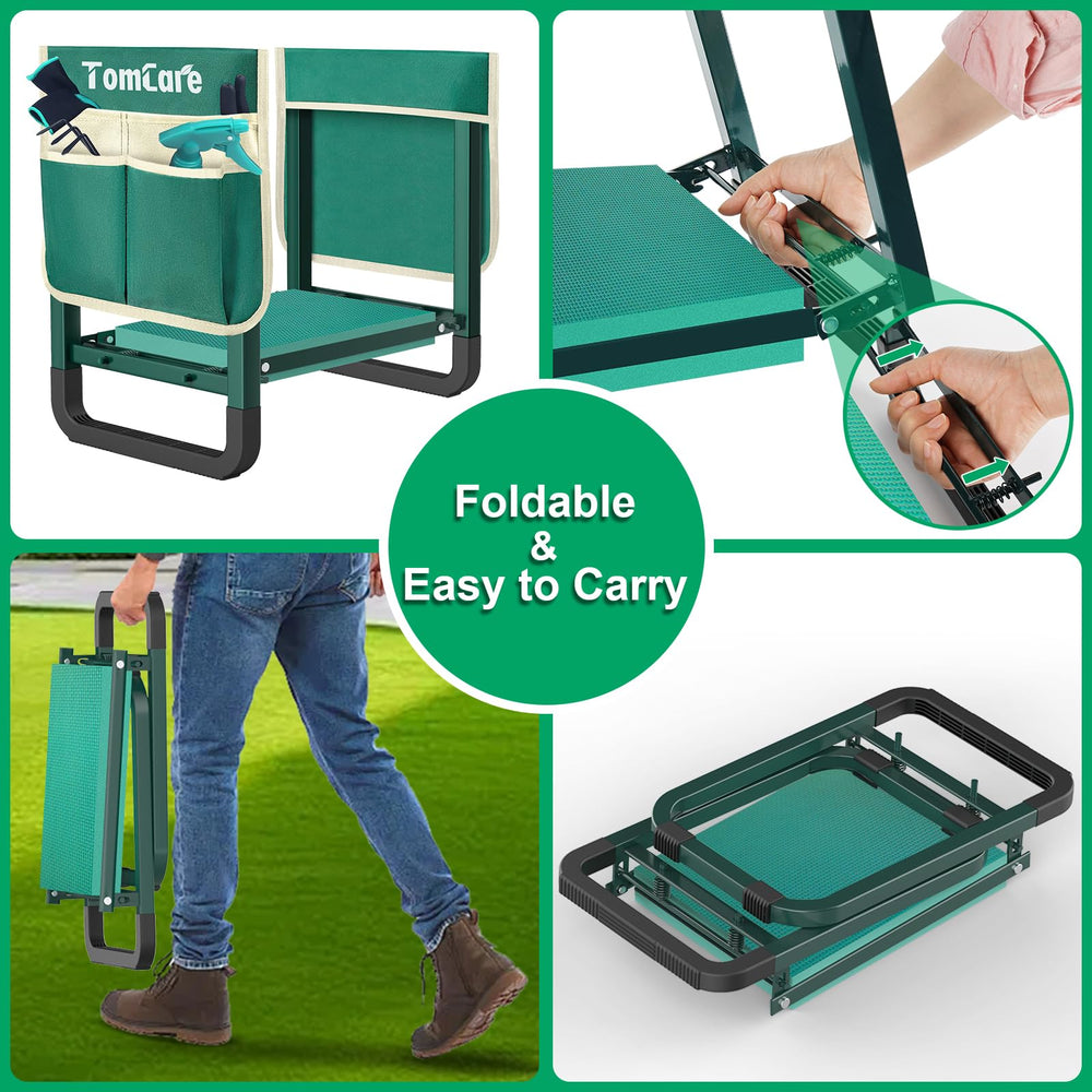 TomCare Garden Kneeler shown in a garden setting
