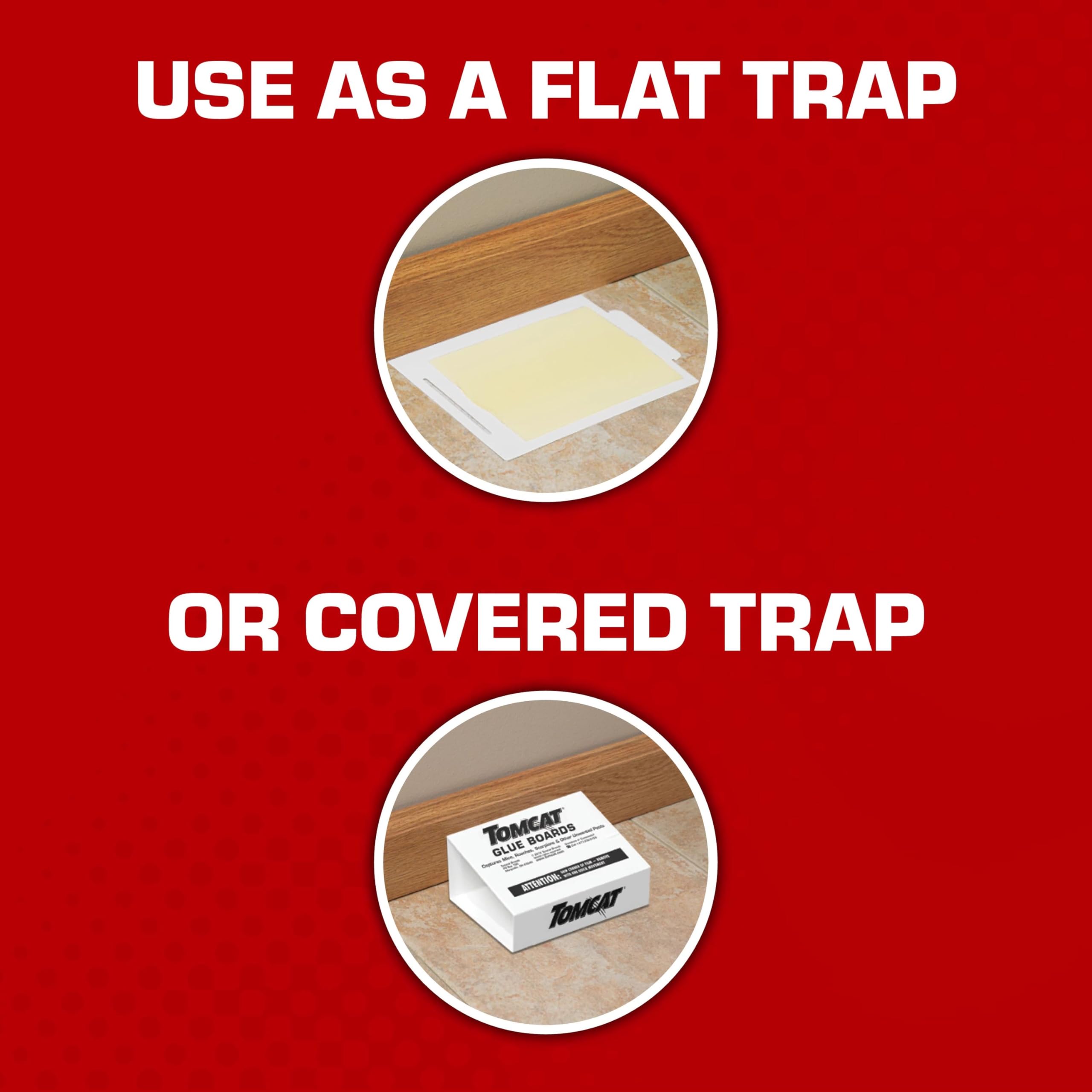 Tomcat Glue Boards, traps in a cupboard
