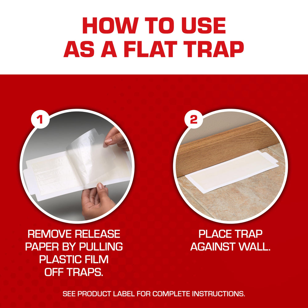 Tomcat glue trap dimensions on a measuring tape