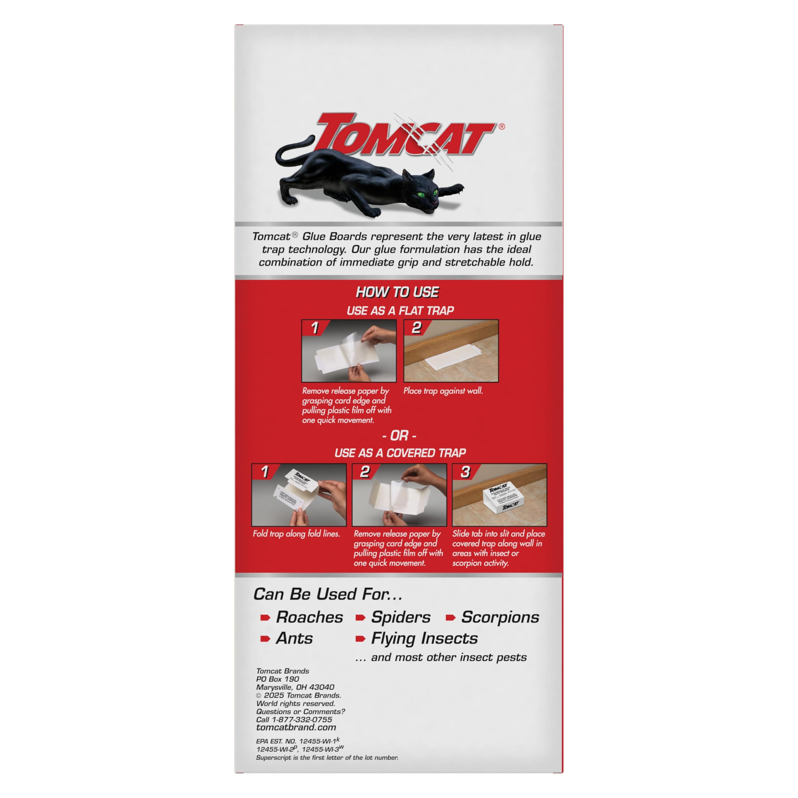 Tomcat glue trap large capture area close-up