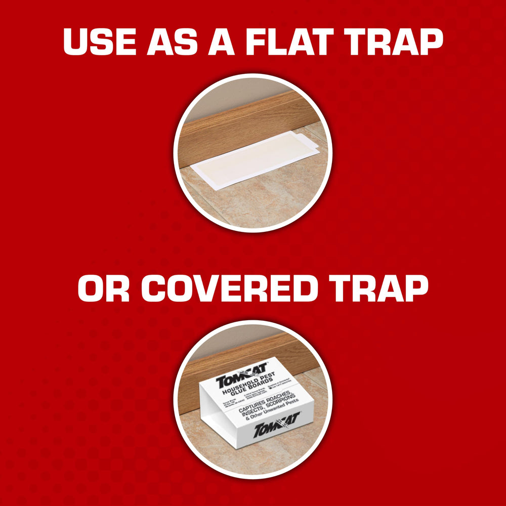 Tomcat glue trap showing pesticide-free label