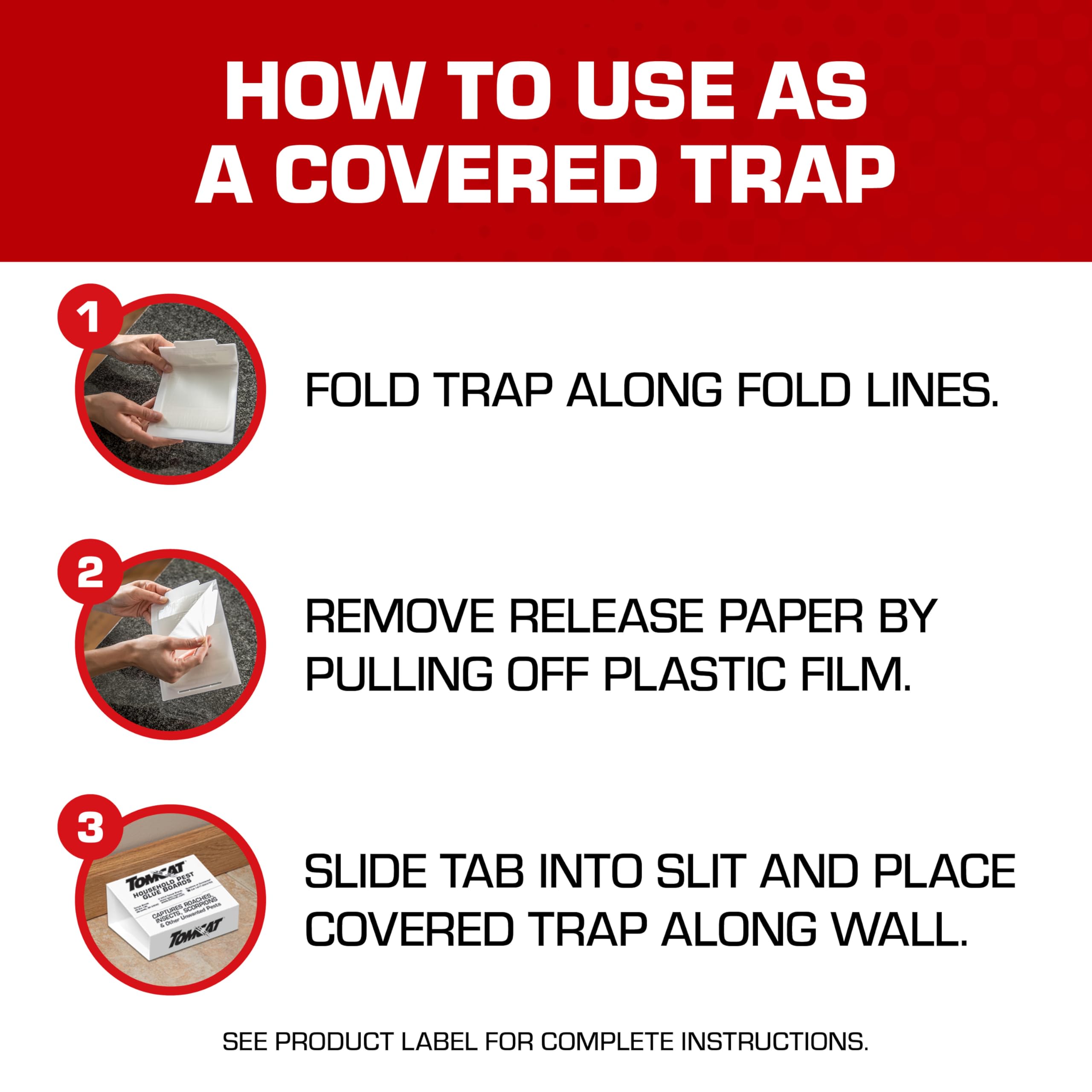 Tomcat Household Pest Glue Trap in a home setting