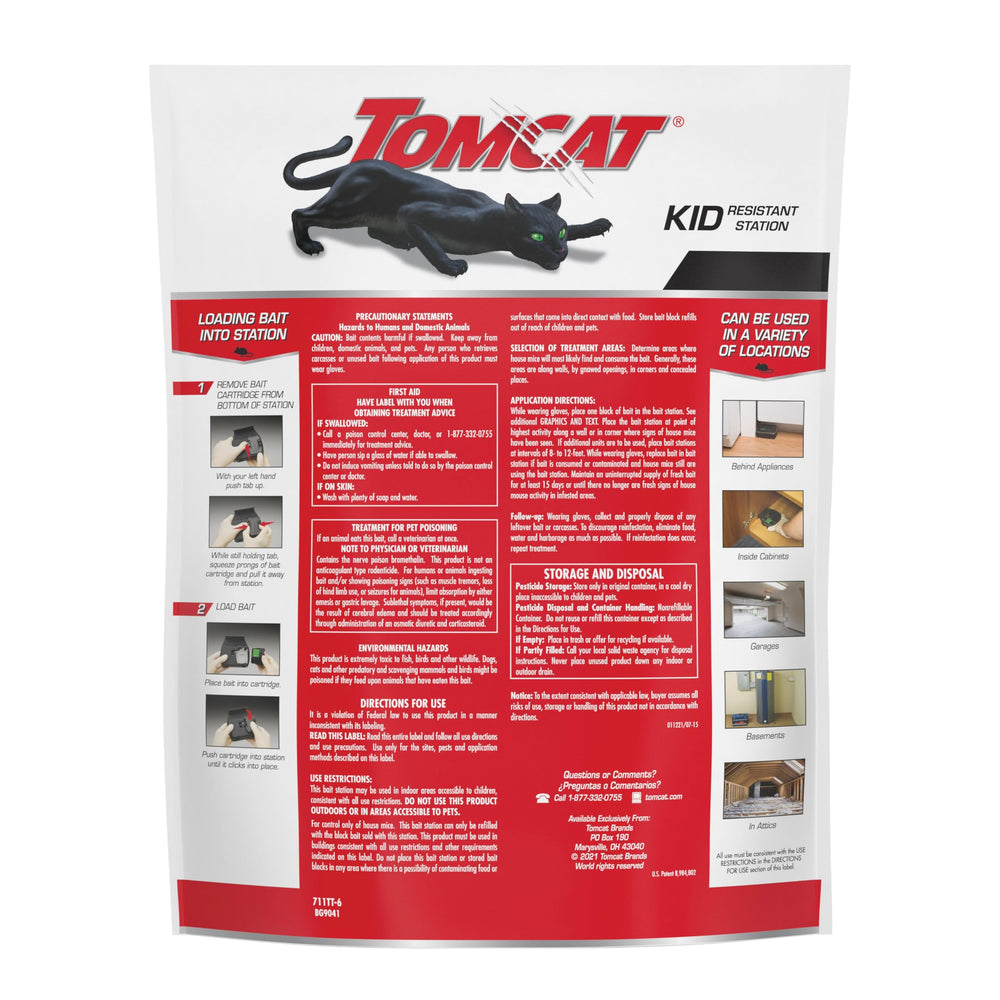 Tomcat Mouse Killer refillable station installation guide