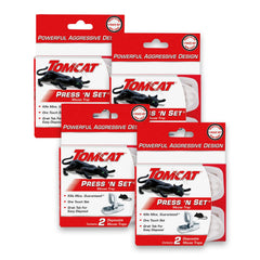 Tomcat Press 'N Set Mouse Trap, front view of packaging