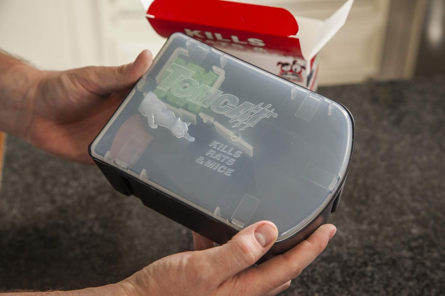 Tomcat Rat & Mouse Bait Station pre-filled bait block