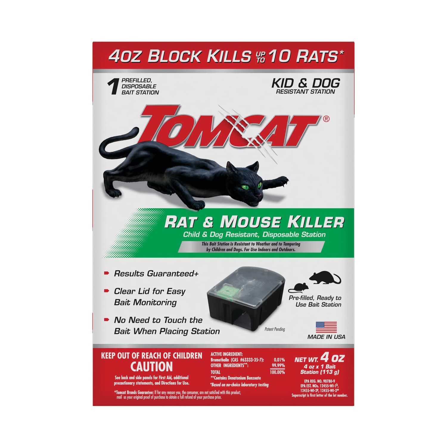 Tomcat Rat & Mouse Killer Disposable Station front view