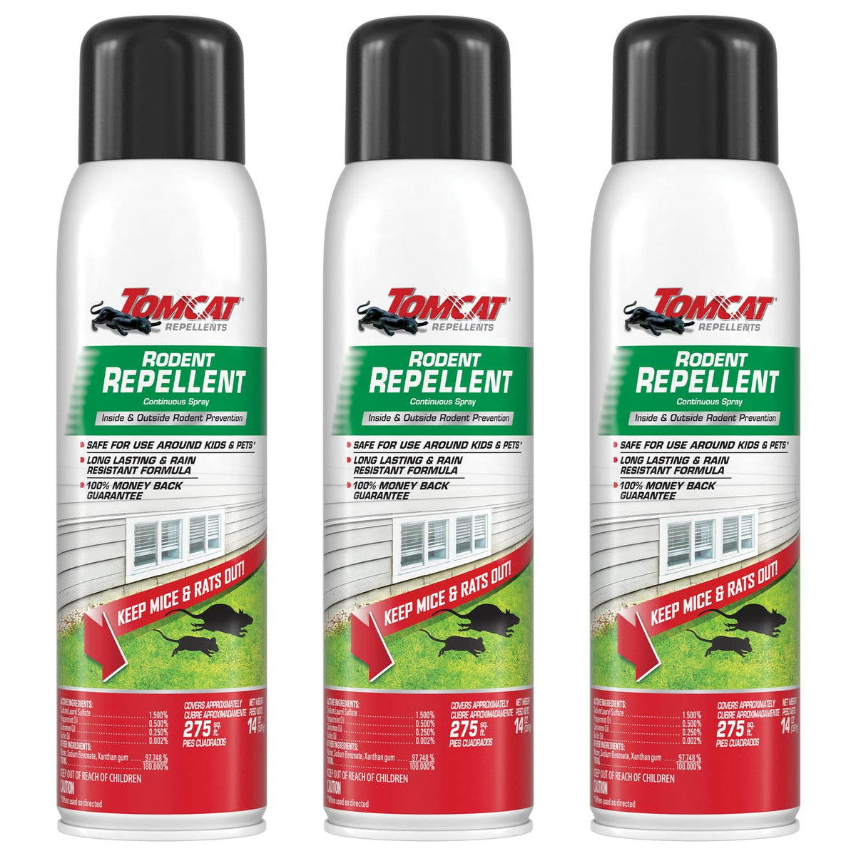 Tomcat Rodent Repellent Continuous Spray 14 oz Coconut Scent front view