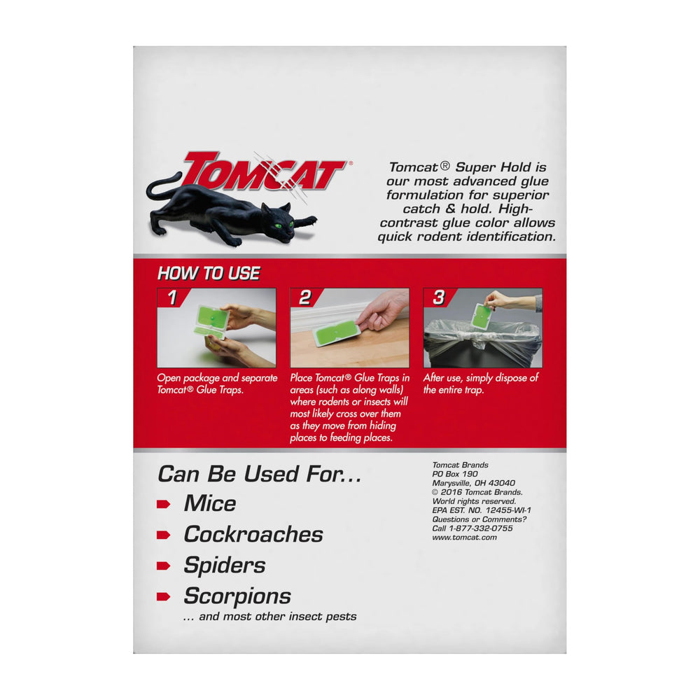 Tomcat Super Hold Glue Trap close-up showing glue surface