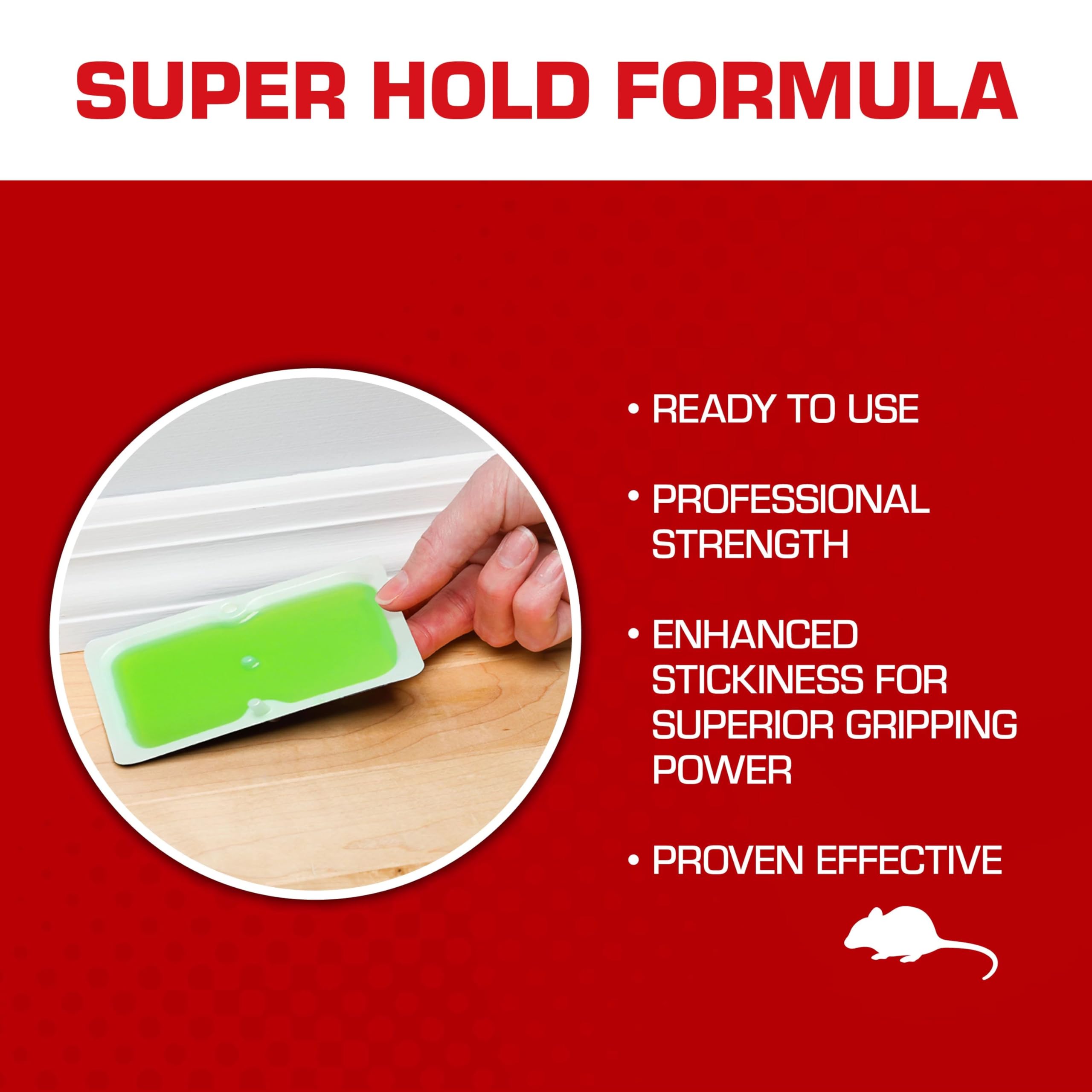 Tomcat Super Hold Glue Trap set up against a wall in a kitchen