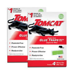 Tomcat Super Hold Glue Traps package front view with four traps