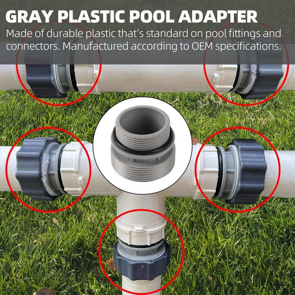 TonGass 2.3-inch male end adapter close-up