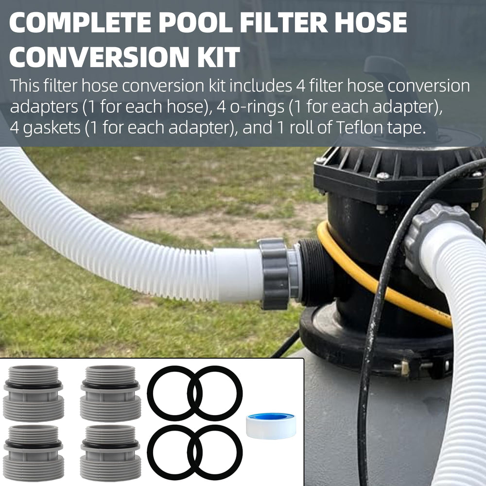 TonGass Filter Hose Conversion Kit with Teflon tape