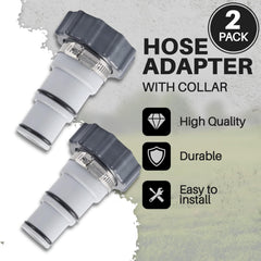 TonGass hose adapter with O-ring for watertight connection