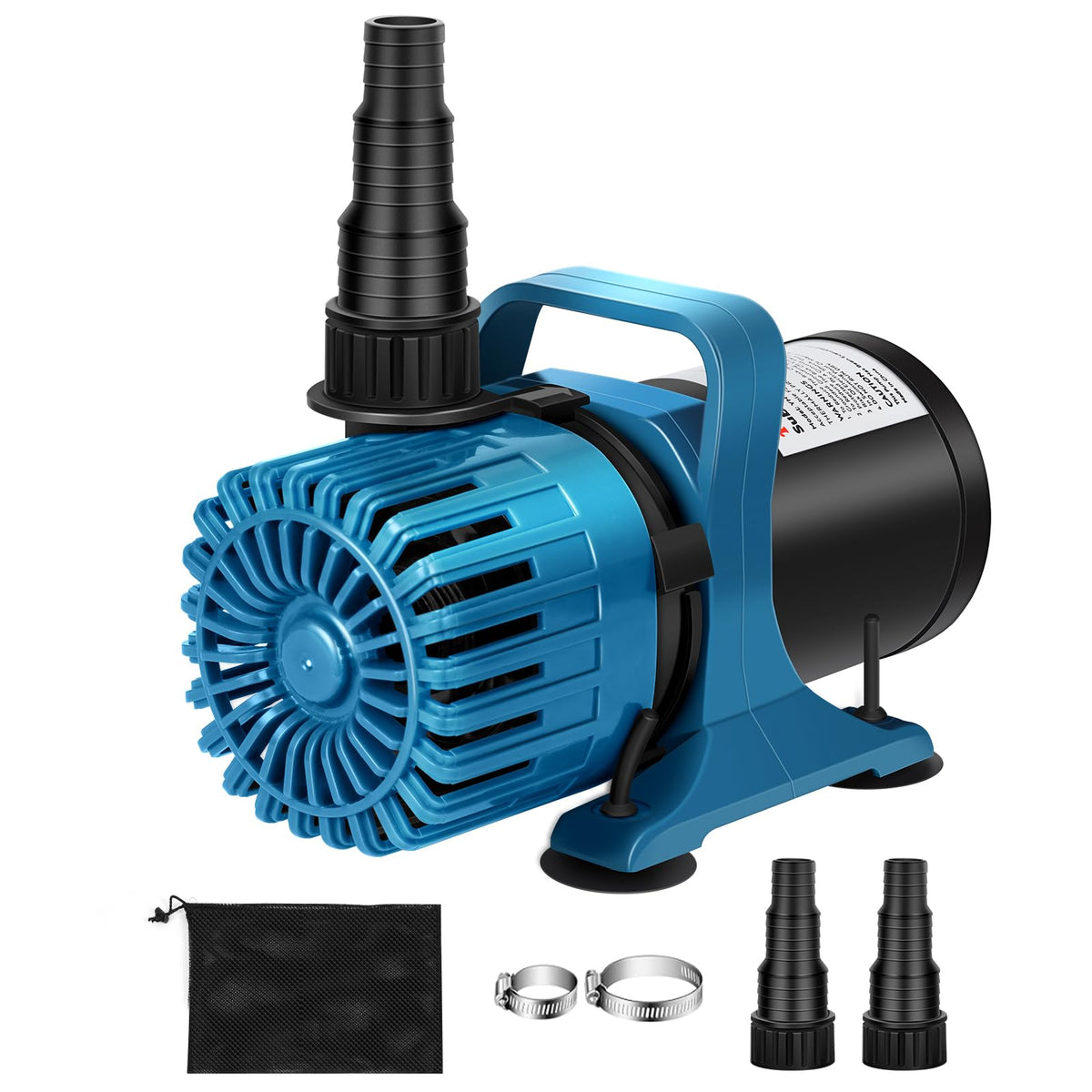 TONGCHANT Pond Pump 1800 GPH front view with blue colour
