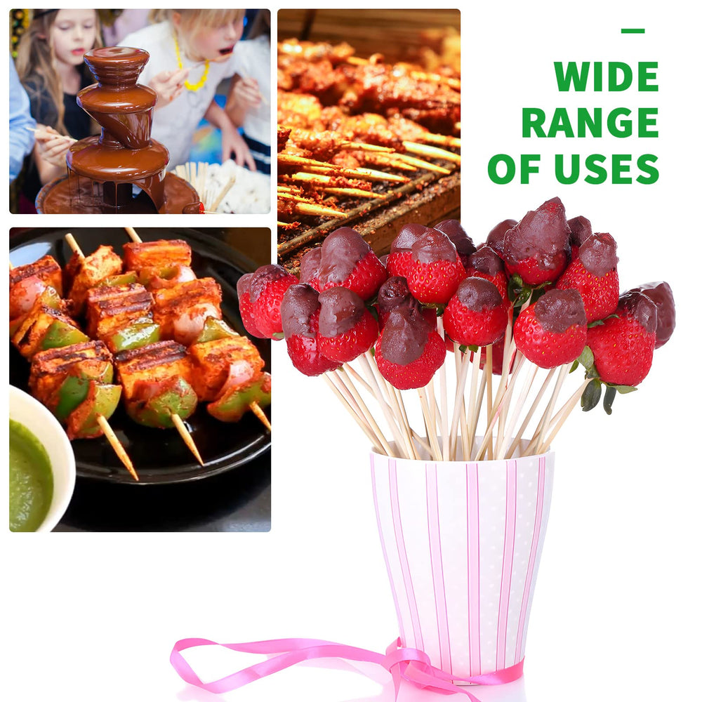 TONGYE bamboo skewers arranged with fruit kabobs