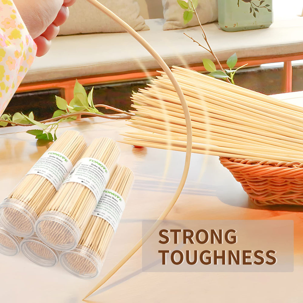 TONGYE bamboo skewers in a convenient storage cylinder