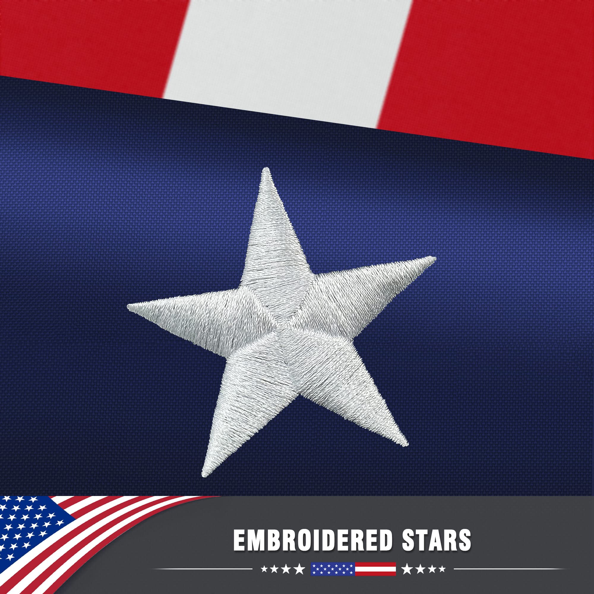 TONOS American Flag 3x5 FT displayed outdoors