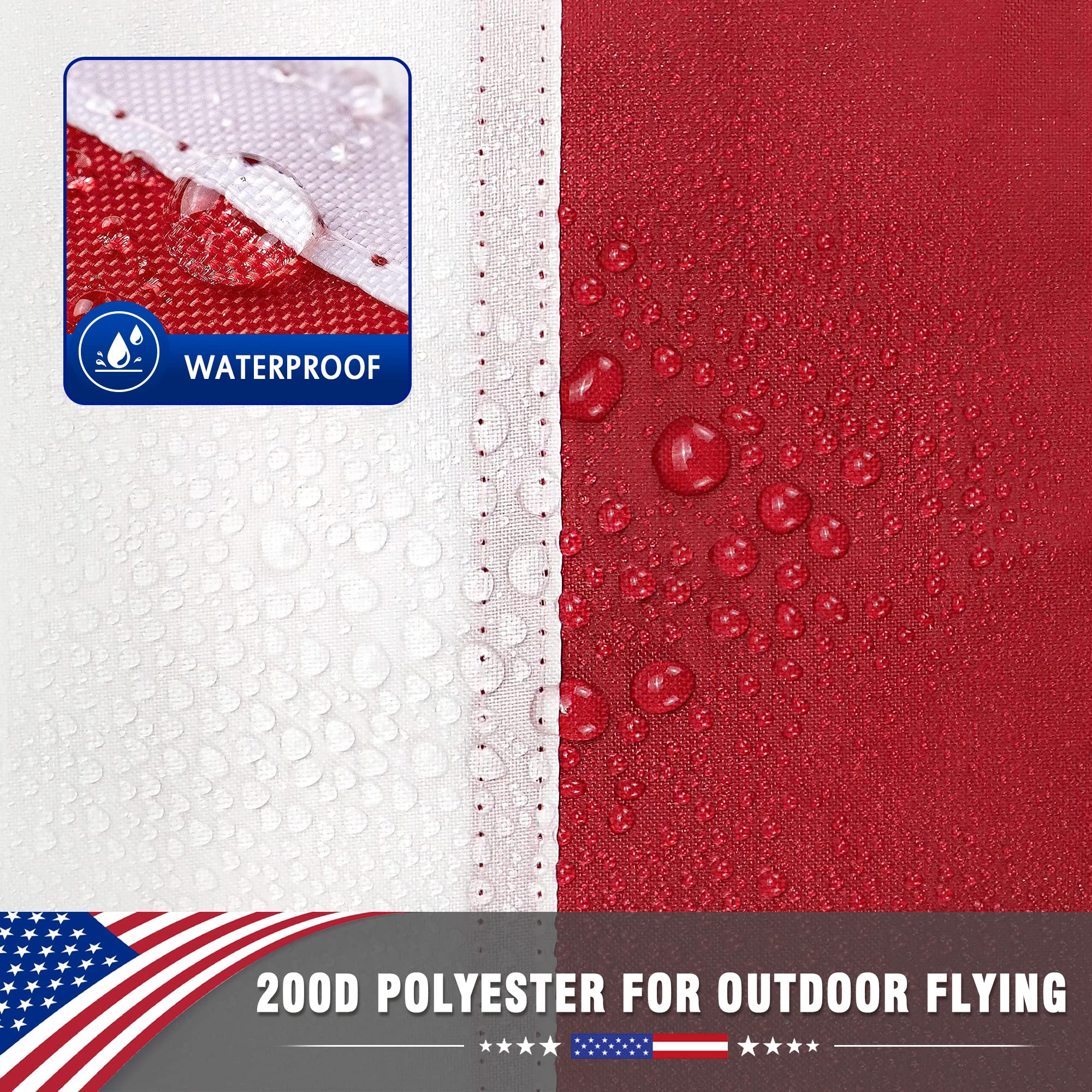 TONOS American Flag 3x5 FT packaging details
