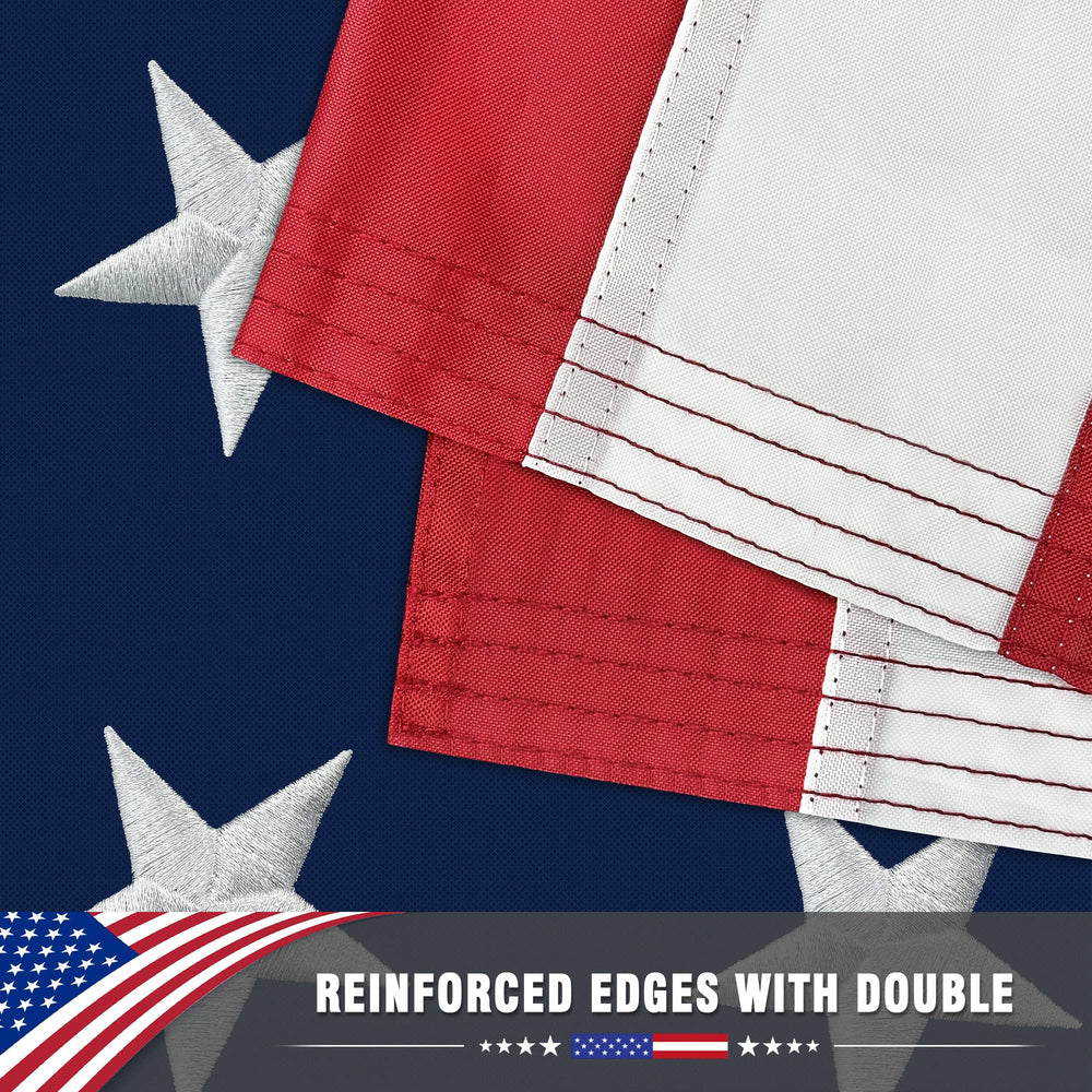 TONOS American Flag 3x5 FT showing stitched stripes
