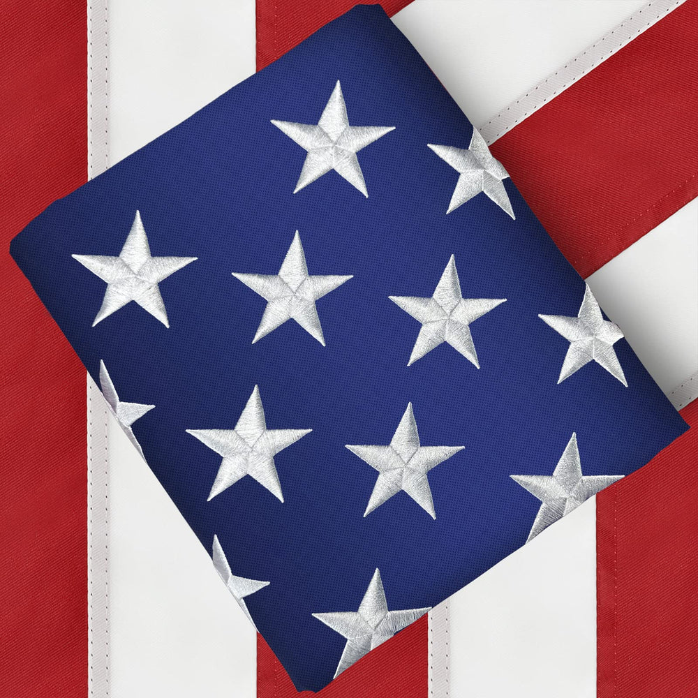 TONOS American Flag 3x5 FT with brass grommets close-up