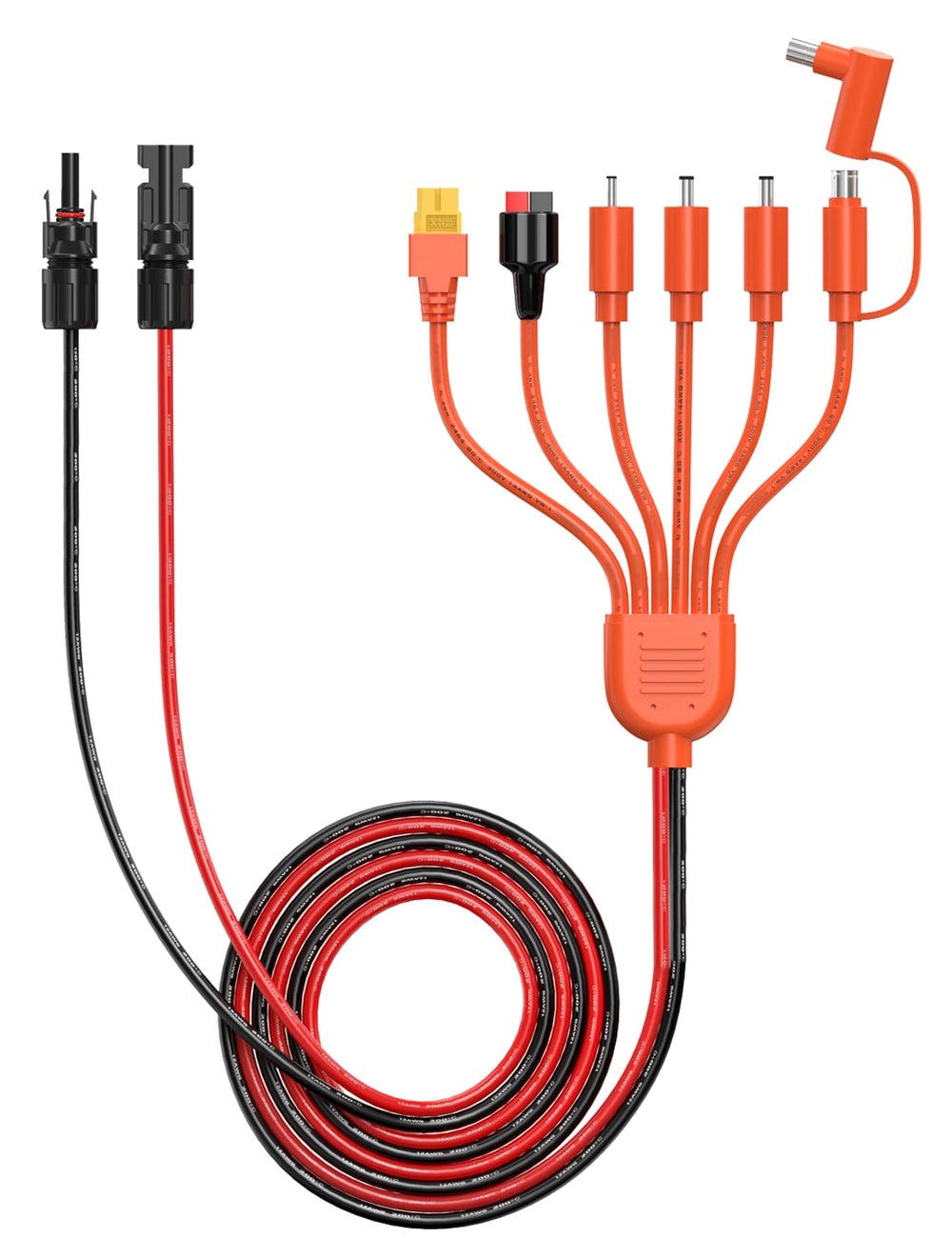 Tonton 7-in-1 Solar Panel Connector Kit front view with adapters