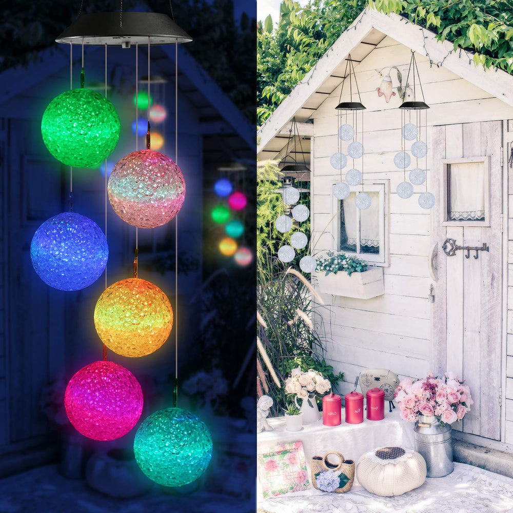 Toodour Solar Wind Chime in a cozy indoor environment