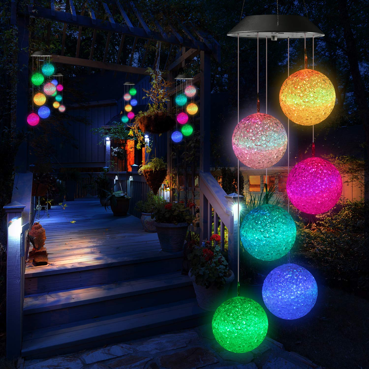 Toodour Solar Wind Chime packaging details