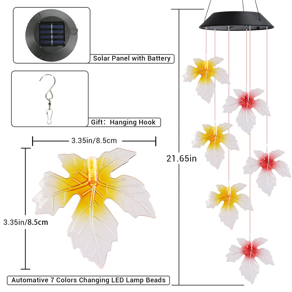 Toodour Solar Wind Chimes in a cozy balcony setting