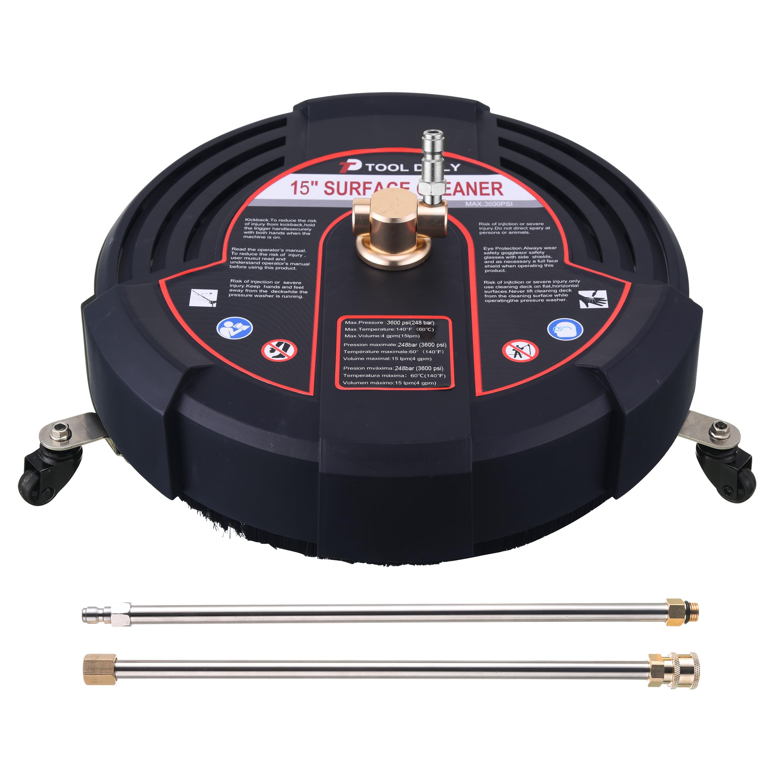 Tool Daily 15 Inch Pressure Washer Surface Cleaner front view