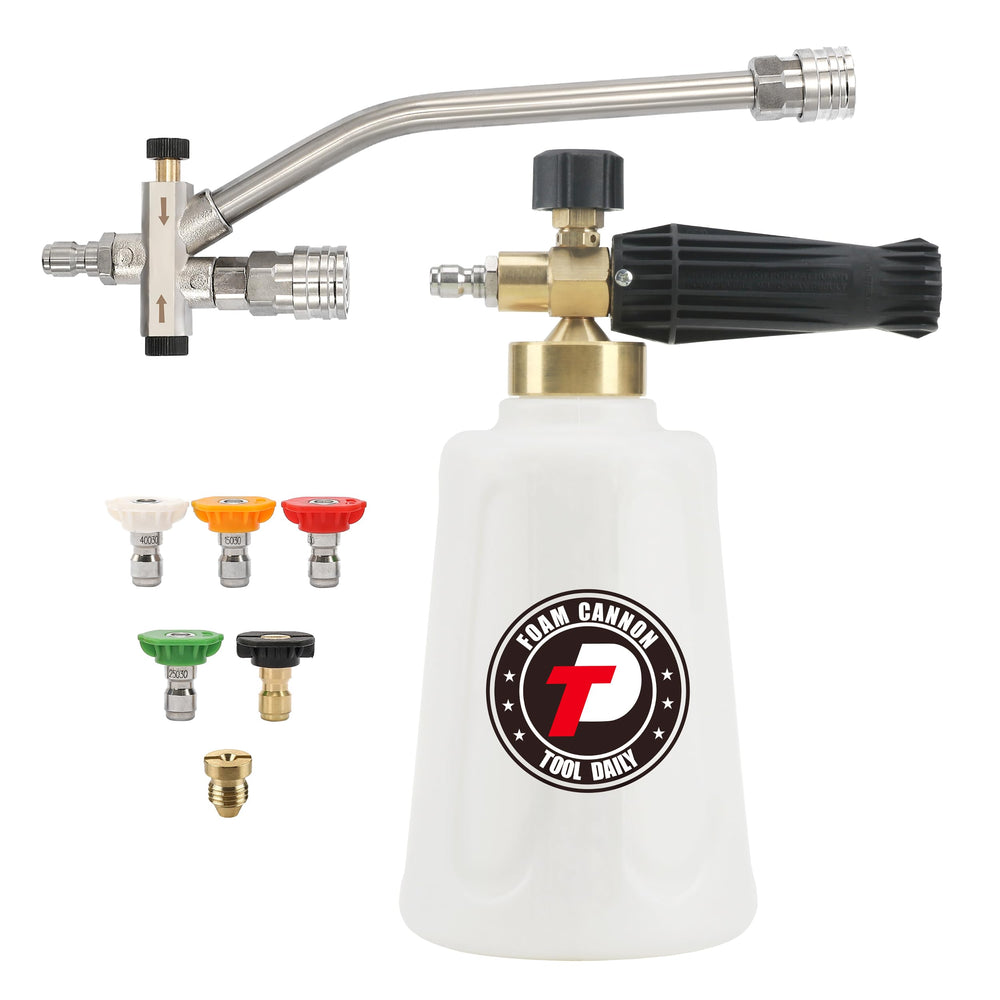 Tool Daily Foam Cannon 1.5L front view with dual connector