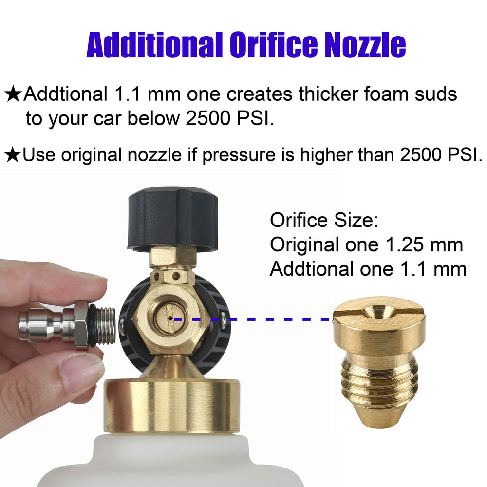 Tool Daily Foam Cannon showing quick connect feature