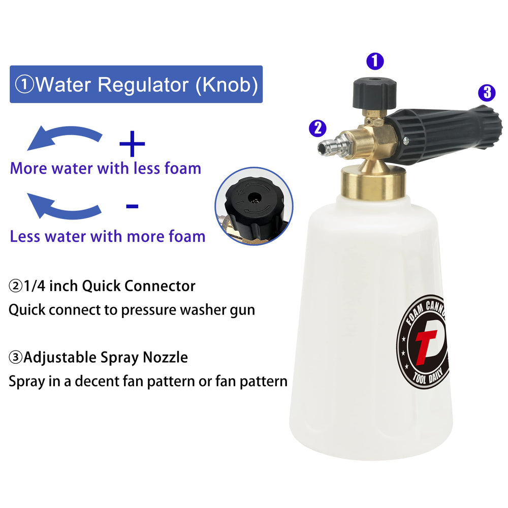 Tool Daily Foam Cannon with 1.1mm orifice nozzle
