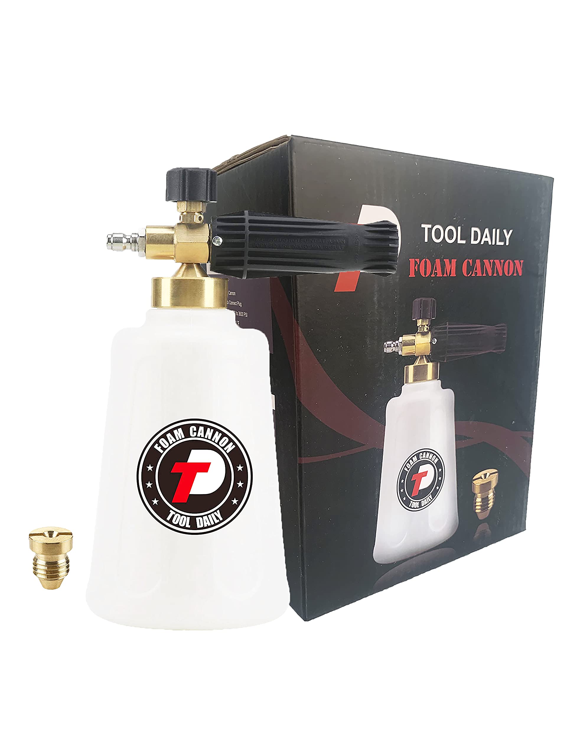 Tool Daily Foam Cannon with attached pressure washer