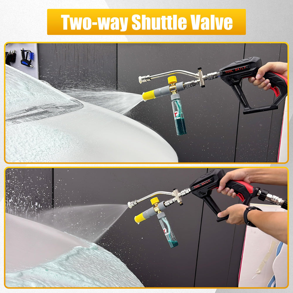 Tool Daily Mini Foam Cannon in use during a car wash