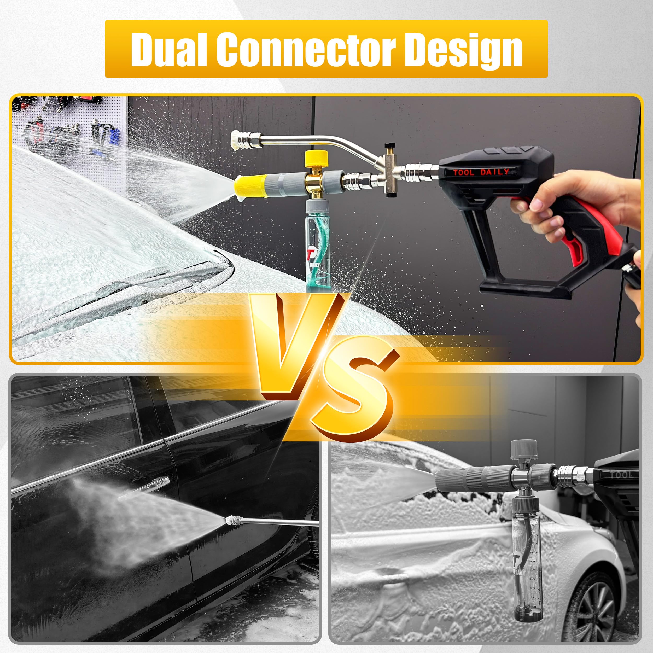 Tool Daily Mini Foam Cannon side view with detailed parts