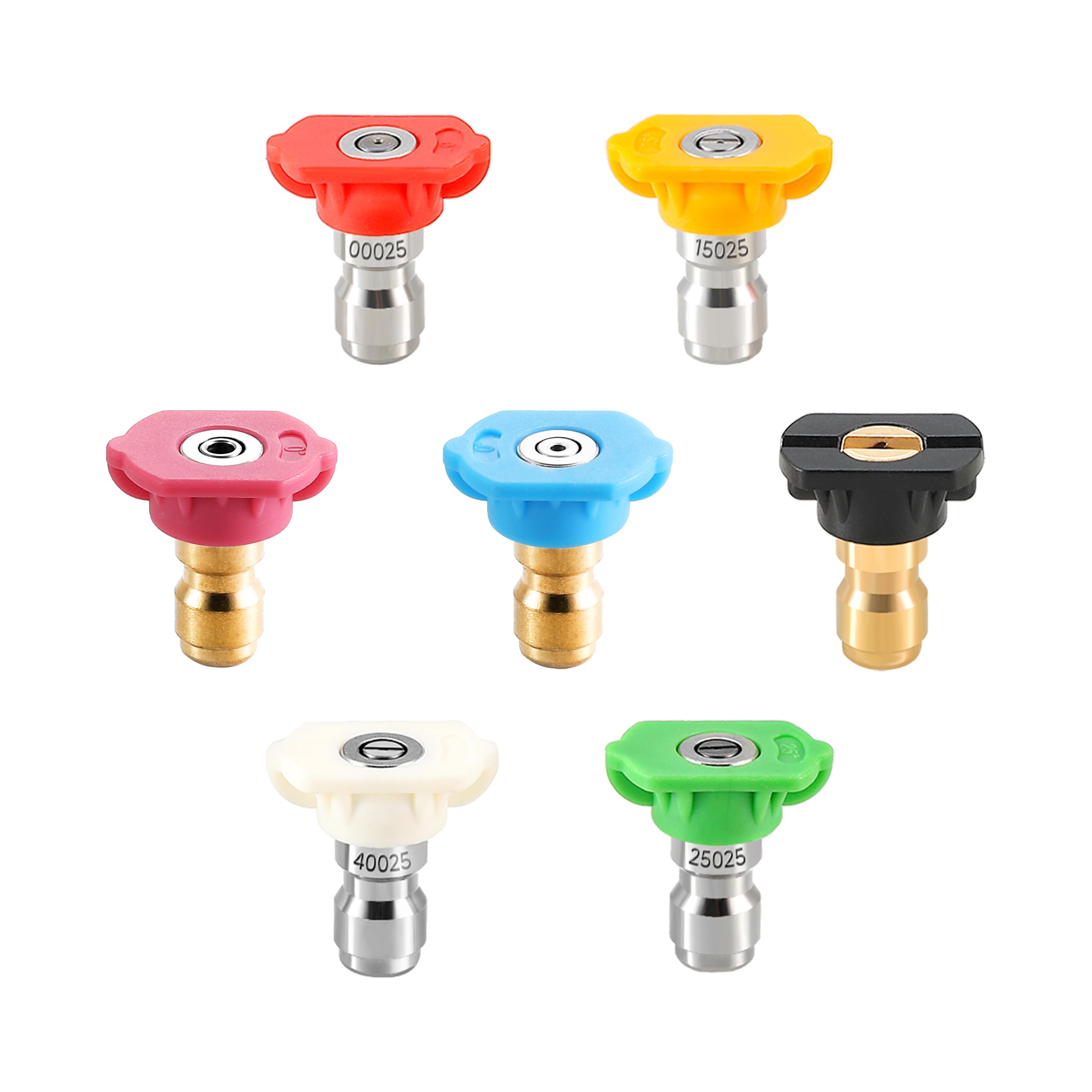 Tool Daily Pressure Washer Nozzle Tips set with 7 different colour nozzles