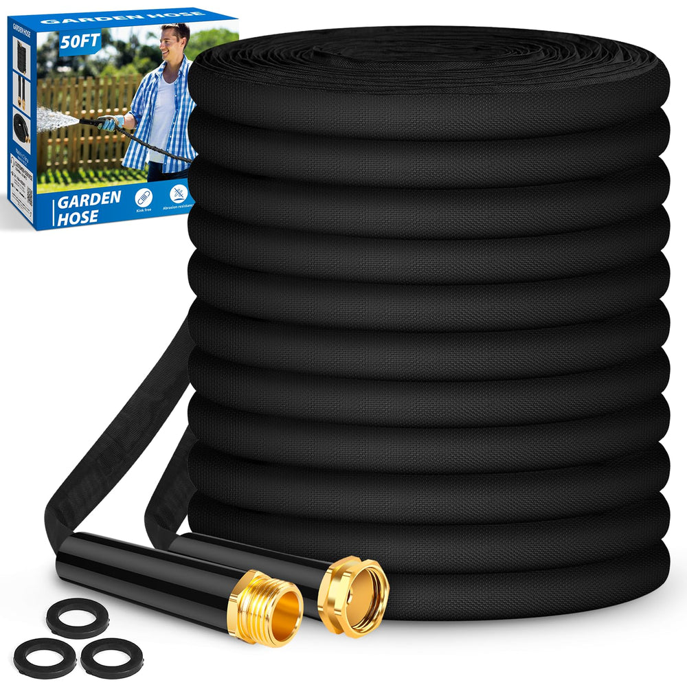 Toolasin Garden Hose 50 FT black model front view