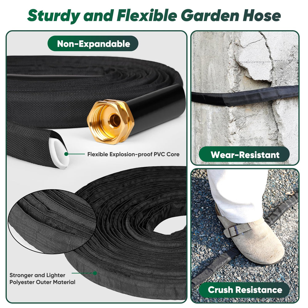 Toolasin Garden Hose 50 FT coiled for storage