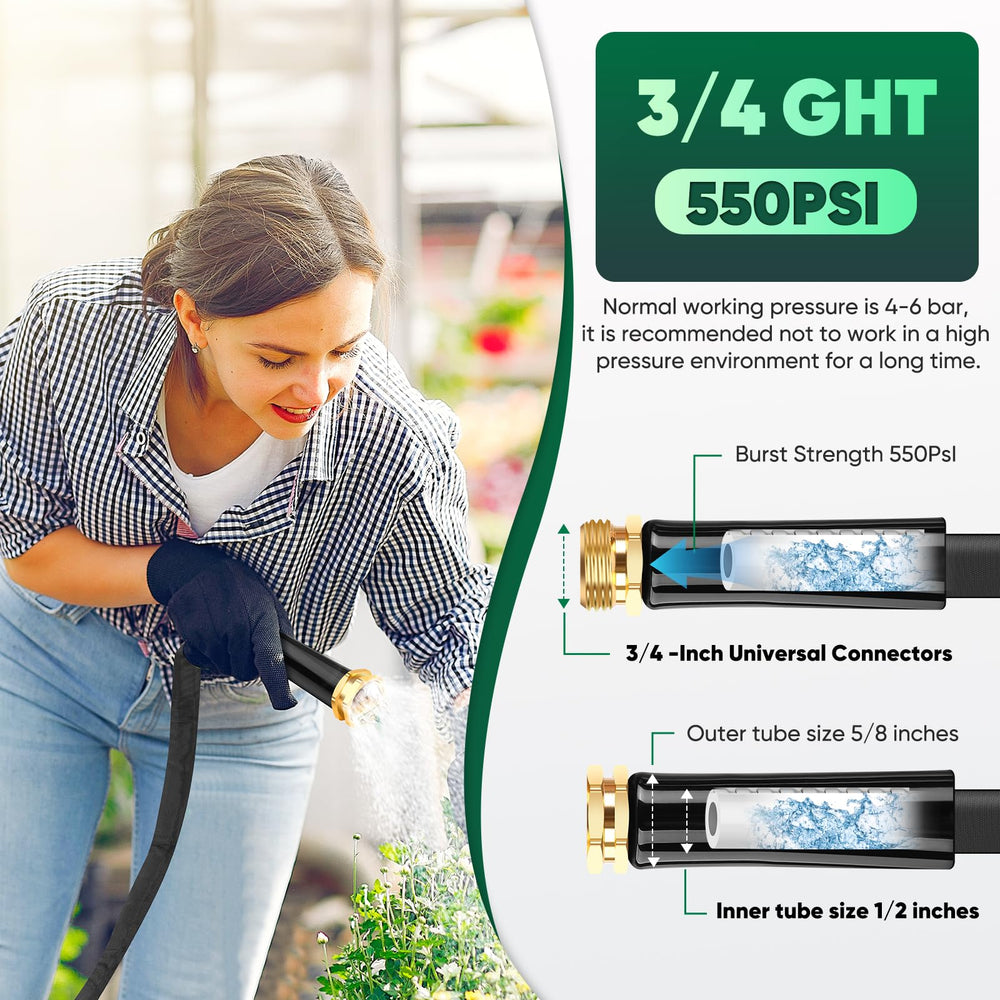 Toolasin Garden Hose 50 FT showing its lightweight design