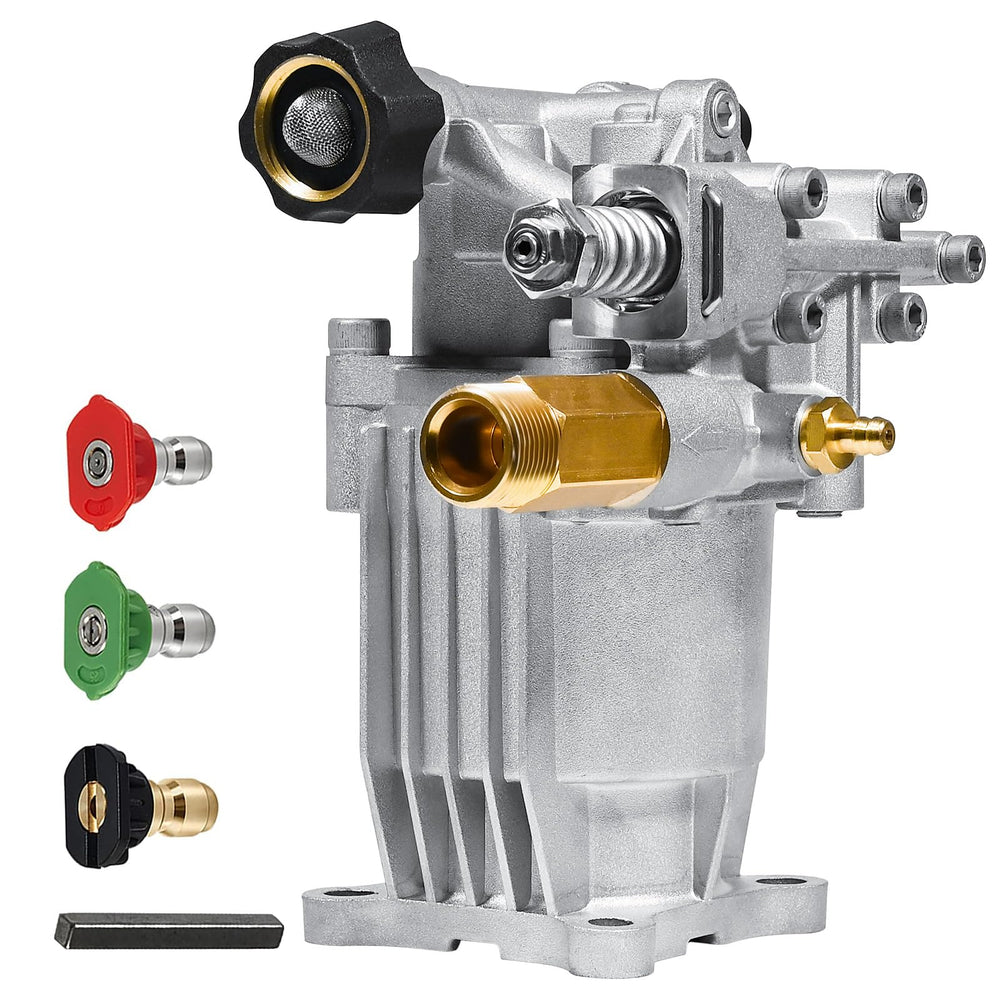 TOOLCY 3/4" Shaft Horizontal Pressure Washer Pump front view