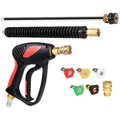 TOOLCY Pressure Washer Gun with adjustable wand, front view