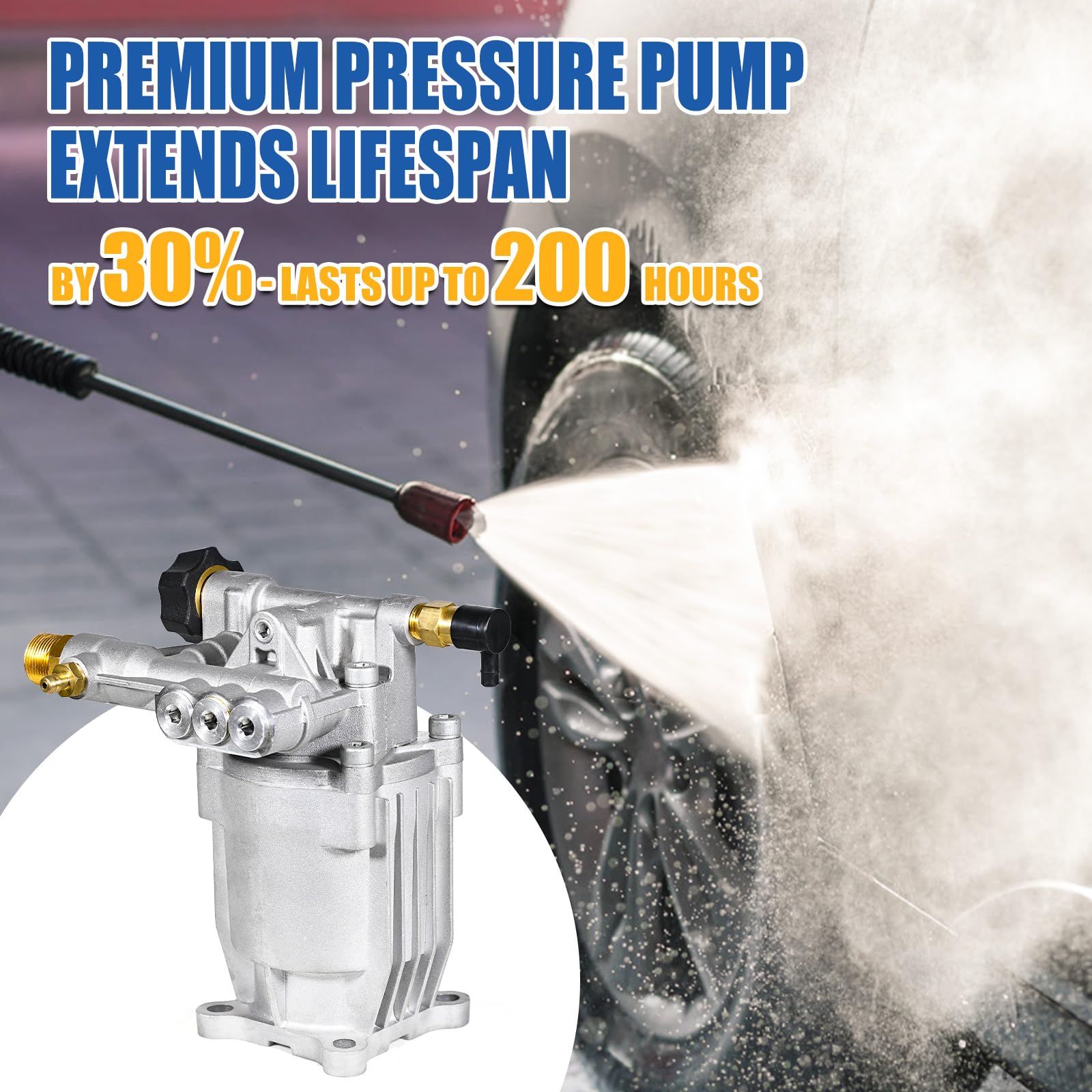TOOLCY Pressure Washer Pump in package