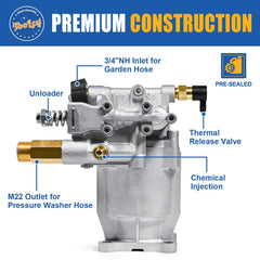 TOOLCY pump side view highlighting aluminum material