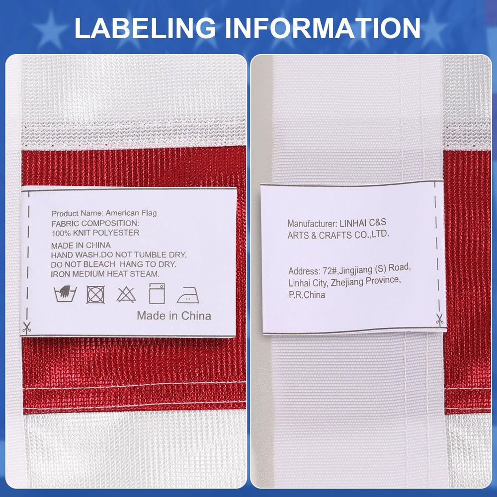 TOOUP American Flag 4x6 FT folded for storage