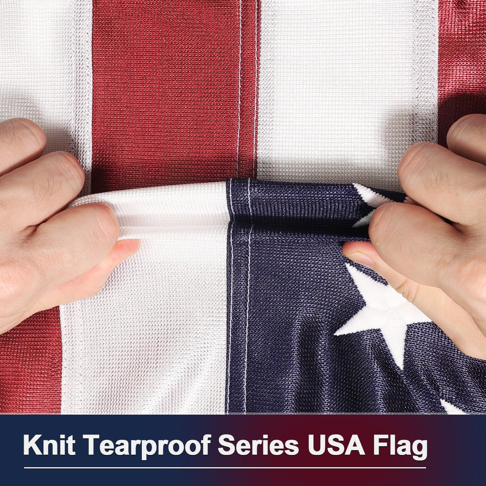 TOOUP American Flag 4x6 FT showing stitching detail