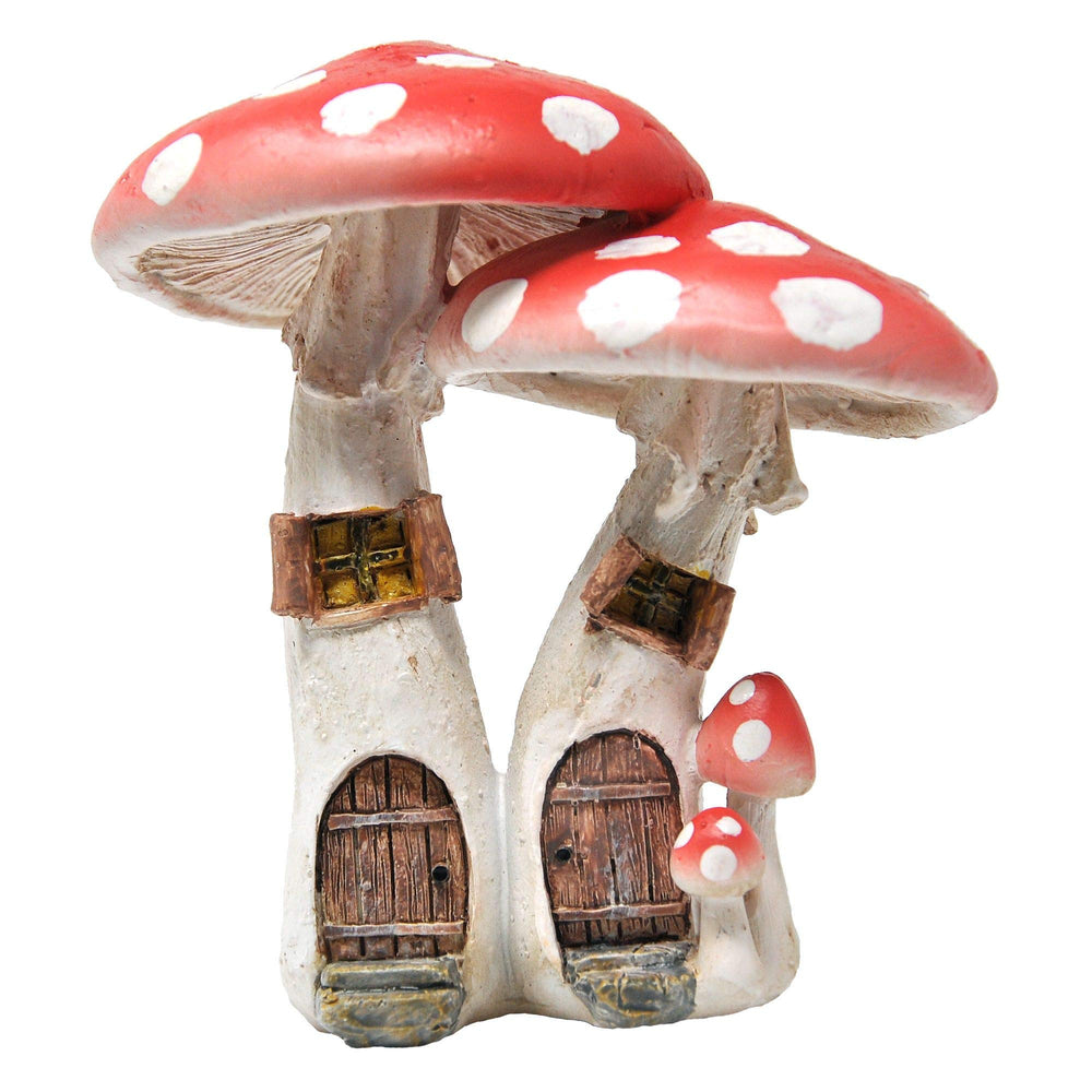 Top Collection Miniature Fairy Garden Mushroom House in red front view