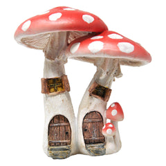 Top Collection Miniature Fairy Garden Mushroom House in red front view